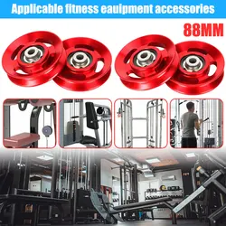 88mm Gym Universal Bearing Pulley Wearproof Nylon Bearing Pulley Wheel Cable Fitness Gum Training Home Fitness Equipment Part