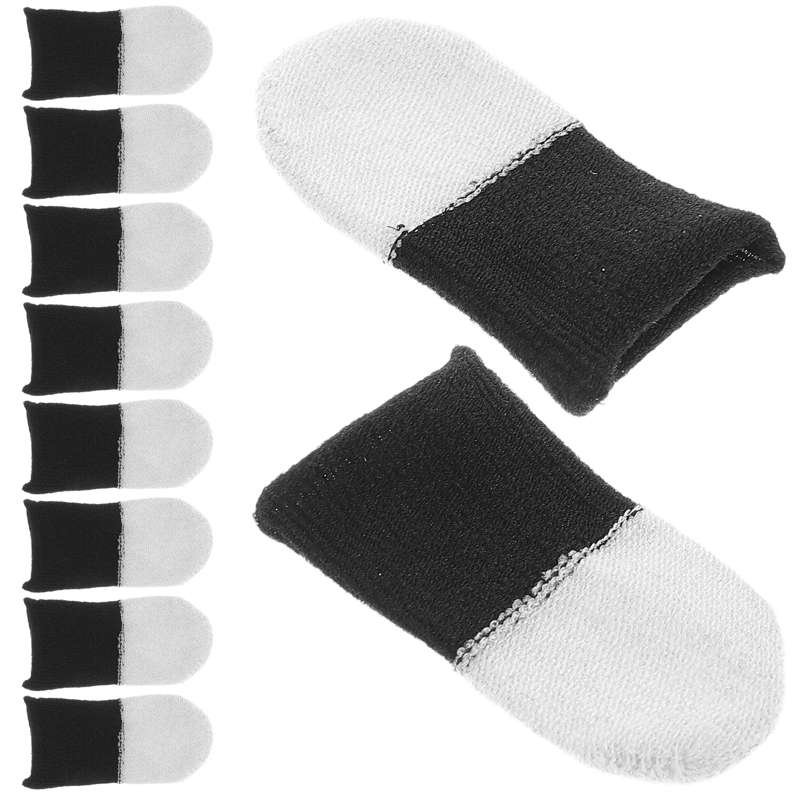 20 قطعة أكمام إصبع الألعاب تنفس المضادة للعرق الإبهام يغطي للهاتف المحمول شاشة تعمل باللمس عملية سلسة رقيقة جدا المزدوج #5