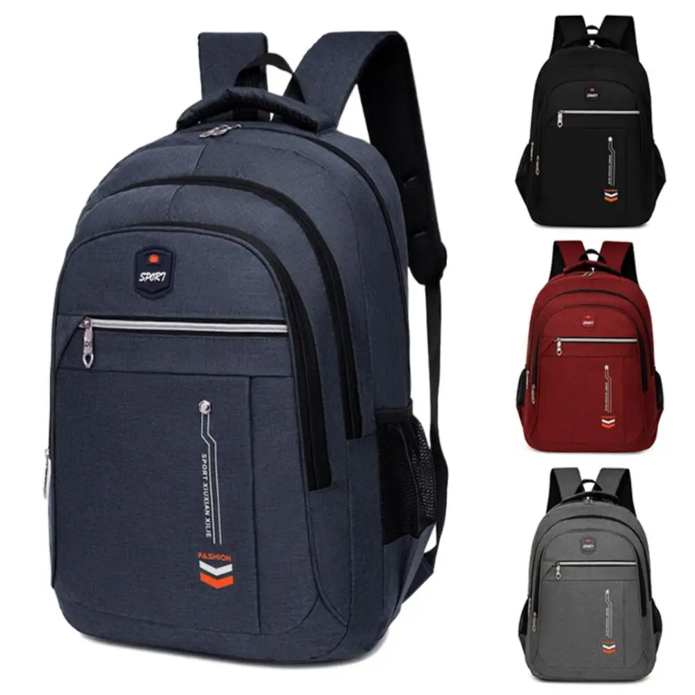 

Ergonomic Men Backpack Large Capacity Water-repellent Business Backpack Fashion Wear Resistant Student School Bag Work Commute