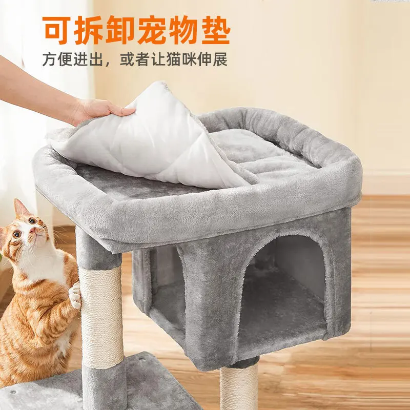 Cat climbing frame cat nest integrated large special climbing frame sisal scratching column