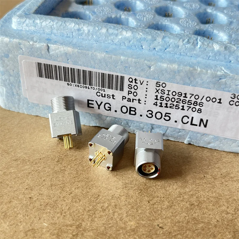 EYG.0B.305.CLN imported LEMO aviation plug 5 pins, round connector, genuine