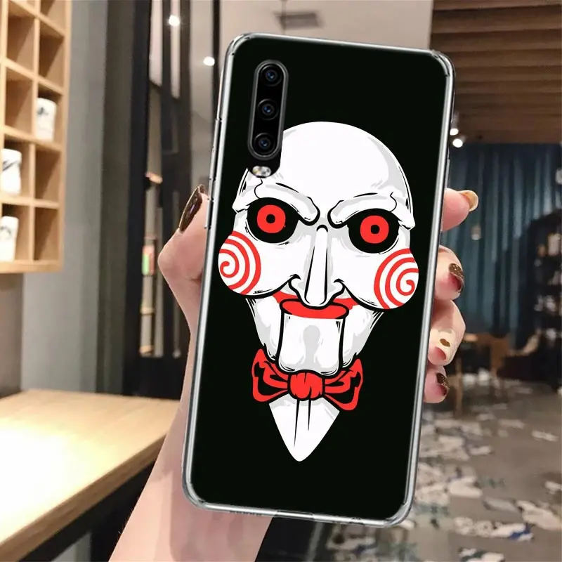 The Jigsaw Killer Horror Soft Phone Case For Huawei P30 P40 P20 P50 P10 Lite Mate 40 30 20 10 Pro Pattern Customized Cover Funda