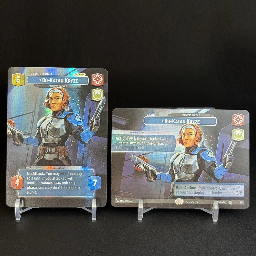 SWUD Proxy بطاقات الألعاب على الوجهين ظلال المجرة Cad Bane Rey Qi'ra Jabba the Hutt Gar Saxon Bo-Katan Kryze Bossk Hunter