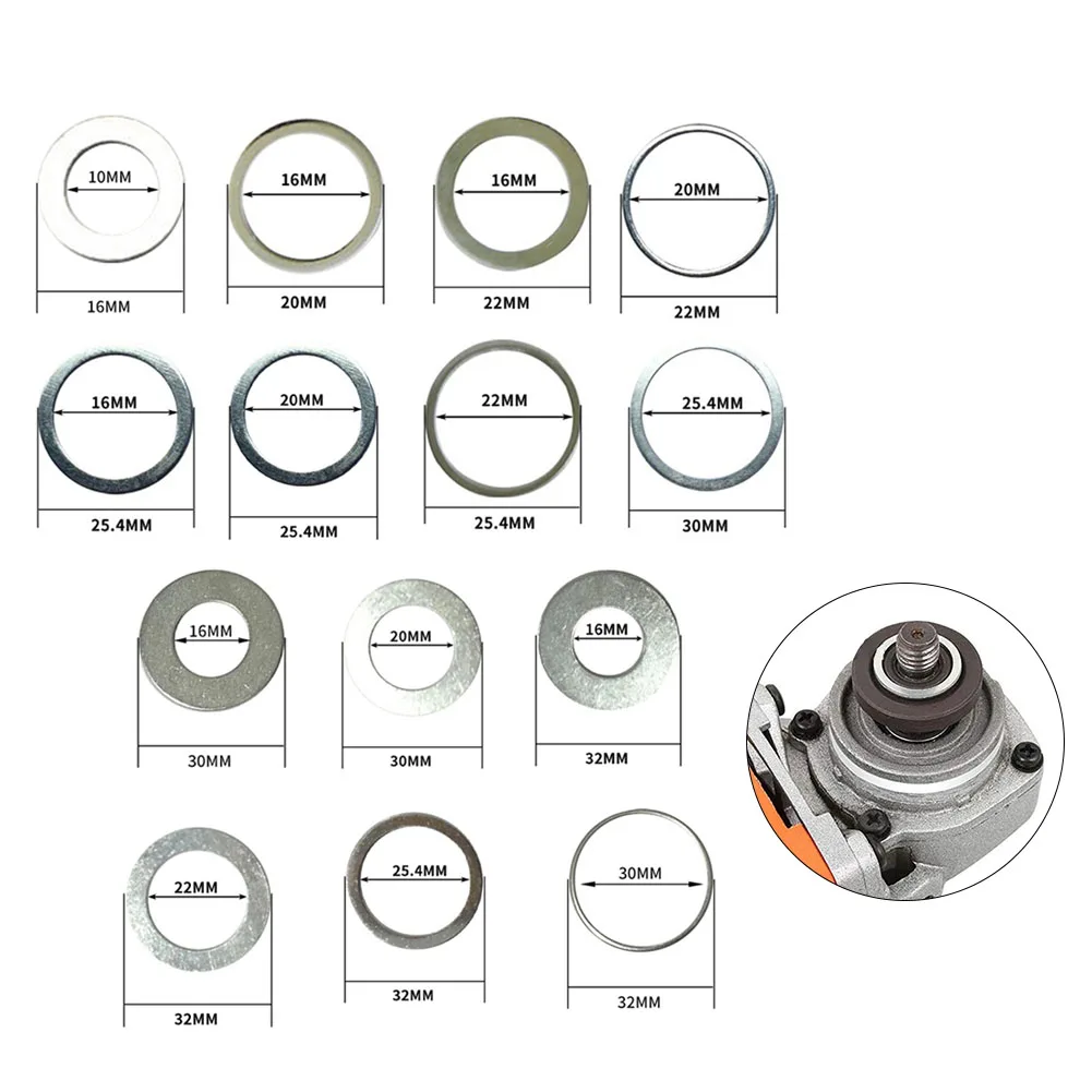 14sizes Circular Saw Ring Reducting Rings For Circular Saw Blade Conversion Ring Cutting Disc Woodworking Tools Cutting 16-10mm