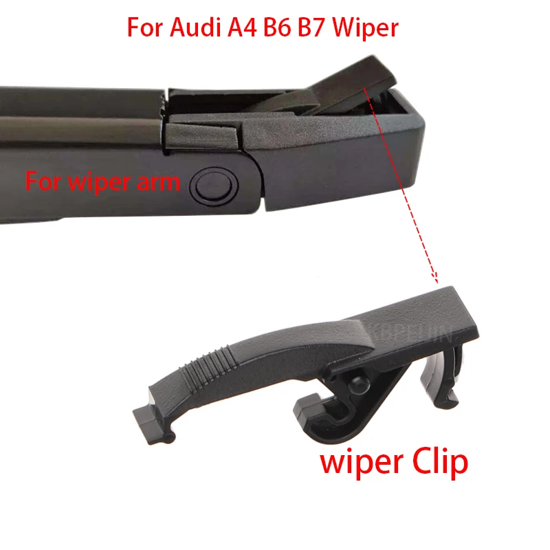 1Pcs 8E0955247 For Audi A4 B6 B7 S4 Quattro 2001 2002 2003 2004 2005 2008 Wiper Arm Plastic Collet Clip Fixed Parts Accessories