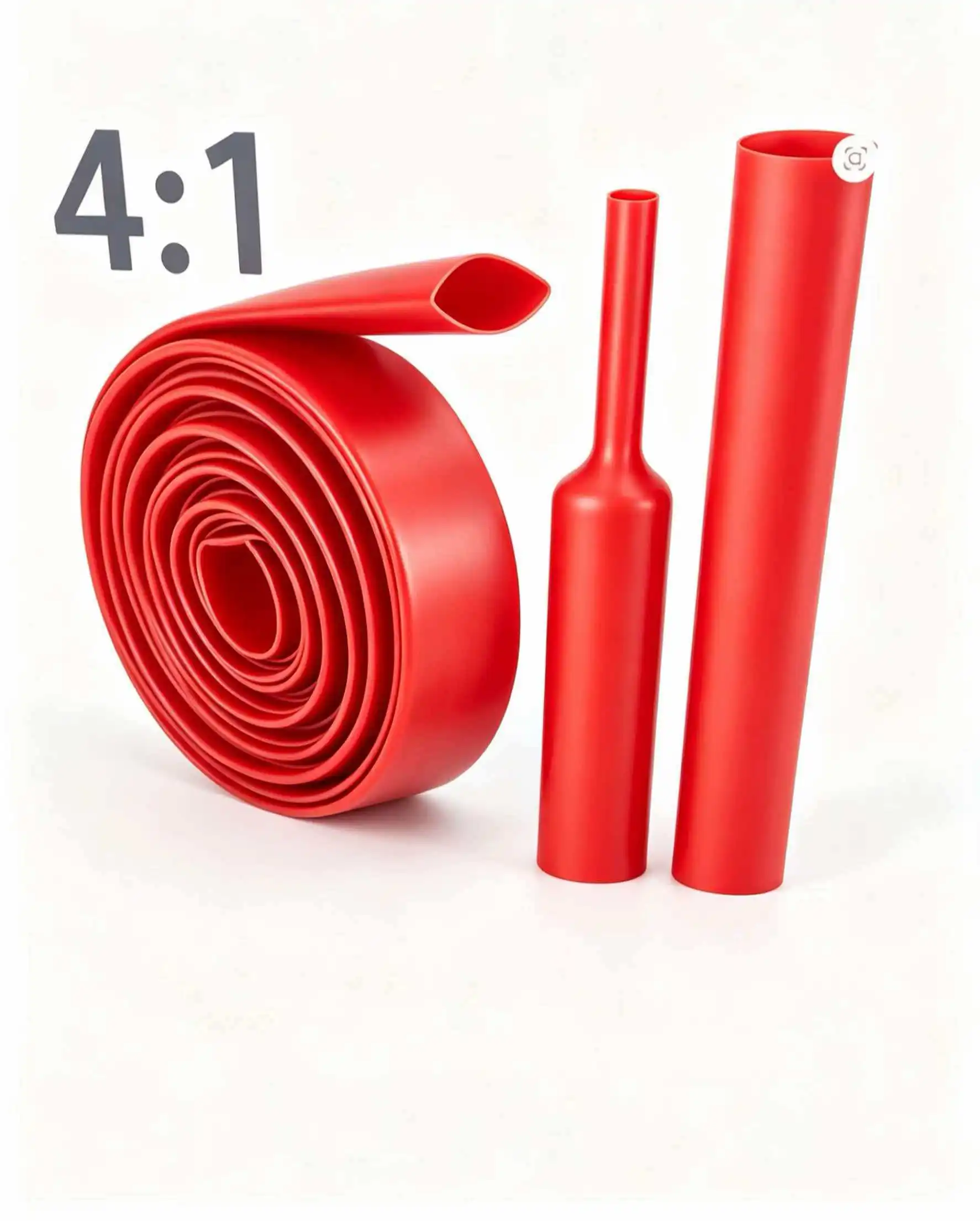 Φ4mm-Φ52mm4X Heat Shrink Tubing-4:1 Ratio Dual Wall Adhesive Lined Shrinkable Wire Wrap Tube Waterproof Industrial RED