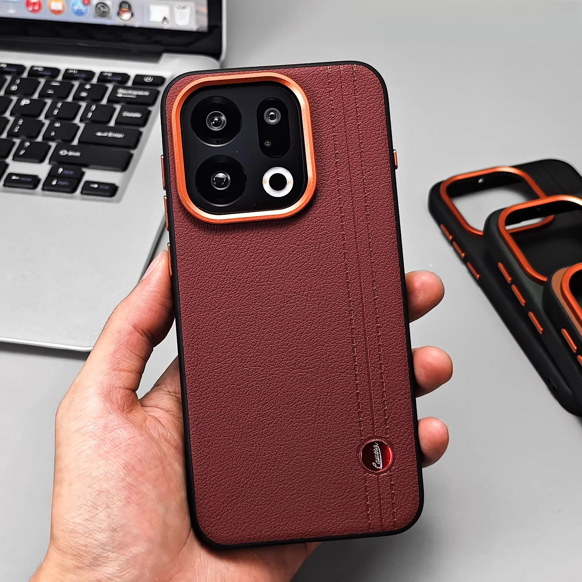 

For OPPO Find X9 Pro Case Hard Fashion Leather Anti Fingerprint Drop-proof Back Cover For OPPO Find X9 Shell shockproof Bumper