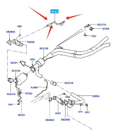 LR001370 FRONT OXYGEN SENSOR FOR LAND ROVER FREELANDER 2 LR2 RANGE EVOQUE 2010-2025