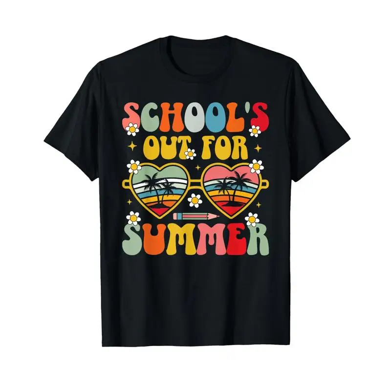 

School'S Out For Summer Teachers Last Day Of School Retro T Shirt All Sizes