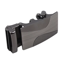 Men's Alloy Automatic Belt Buckle High Quality Black Metal Buckle Men's Business Casual Width Casual Metal Belt Buckle Heads