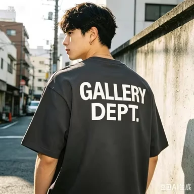 2026 Promotional classic logo letter print basic T-shirt suitable for both men and women loose short-sleeved summer street style