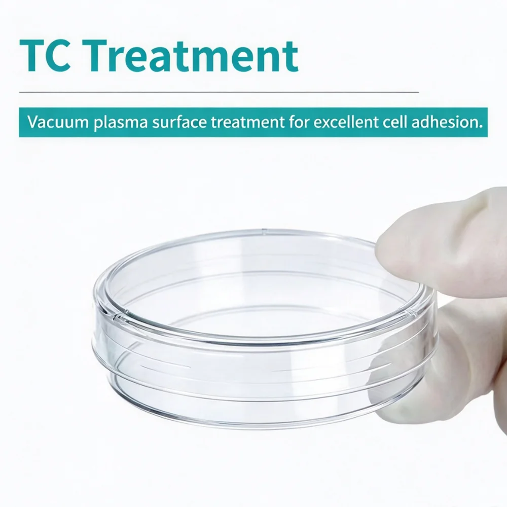 Disposable Adherent Cell Culture Dishes Plastic Culture Plates Sterile, for Laboratory, Scientific & Biological Teaching - view 4
