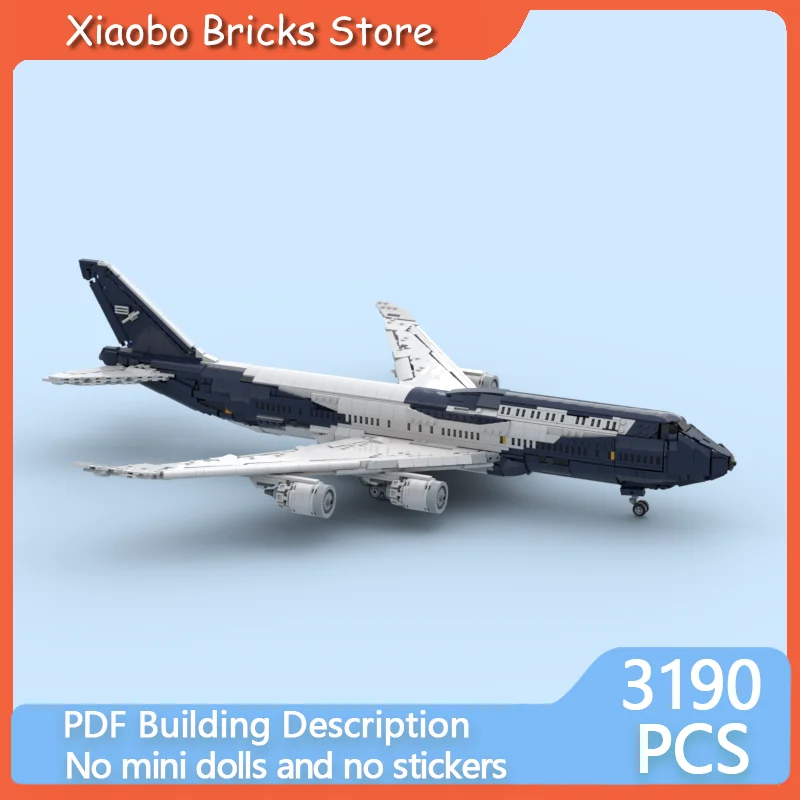 

Aircraft Model MOC Building Bricks Aviation Music Airplane 7478I Modular Technology Gifts Holiday Assemble Children Toys Suit