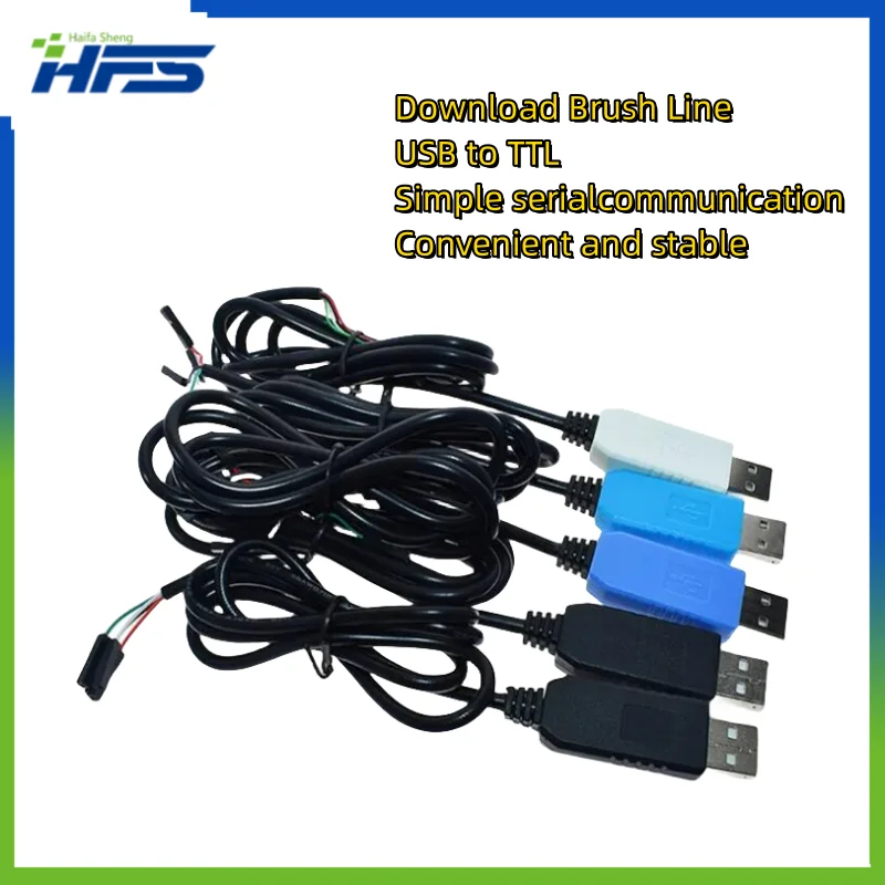 

PL2303 USB to UART TTL Cable Module FT232RL PL2303HX USB Transfer to TTL RS232 Serial Port Adapter Module CH340 Download cable