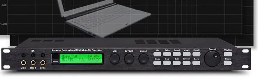 X5 Kara OK.KTV digital preamplifier effector professional audio processor Equalizer mixeranti howling