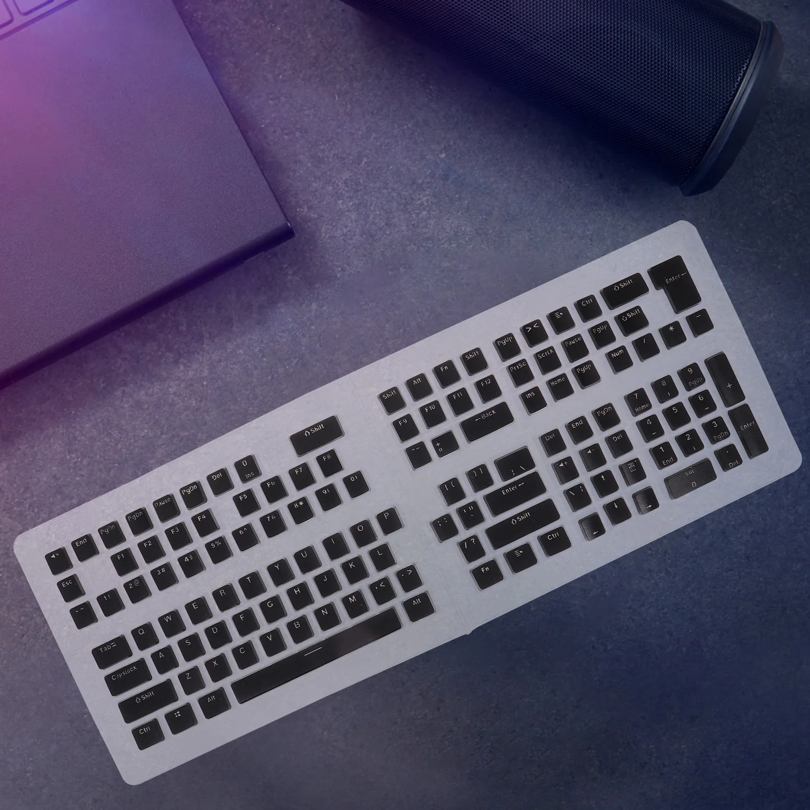 1 Zestaw 129 Klawiszy PBT do Klawiatury Mechanicznej, Trwałe, Odporne na Blaknięcie, Łatwe w Instalacji, Klawisze Gamingowe dla Entuzjastów