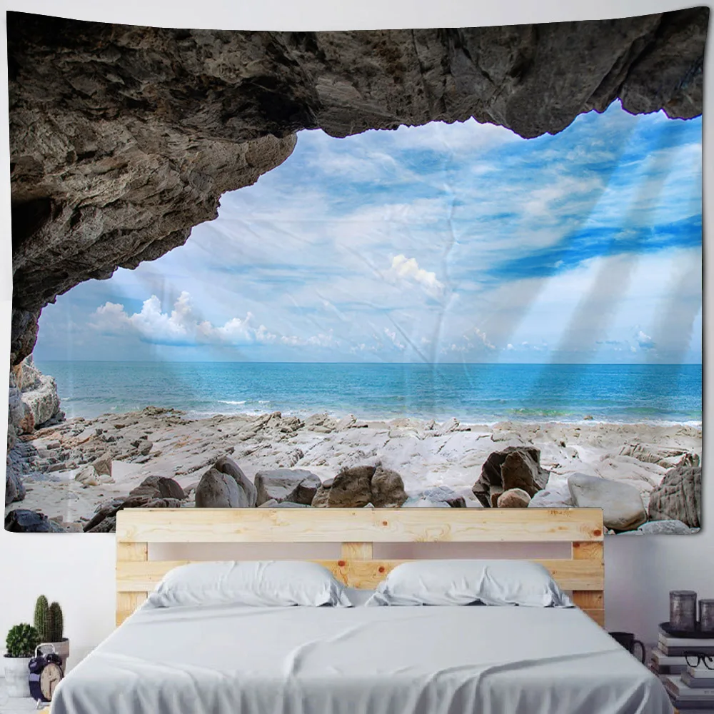 Bedroom living room wall tapestry home decoration aesthetics landscape wall mounted background poster mural hanging cloth