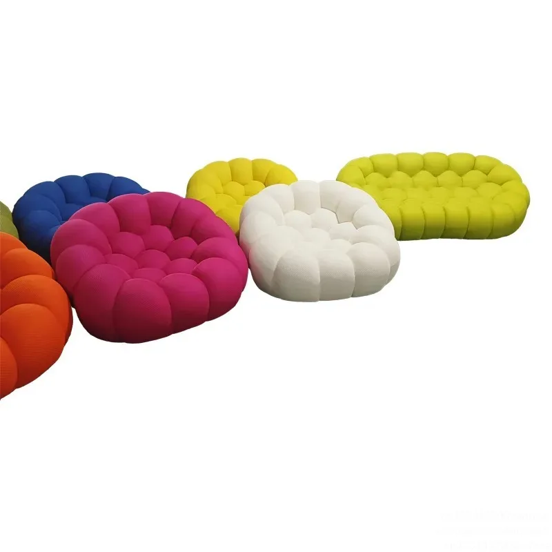 Wholesale Villa Living Room Furniture Velvet Sofa 2 Seater Sofa Couch Bubble Sofa Set