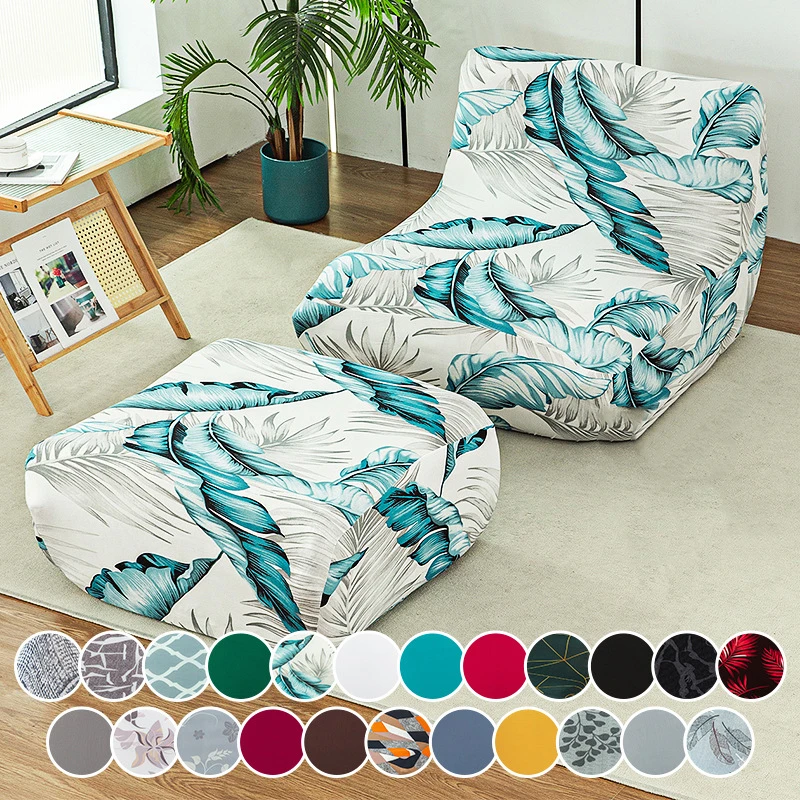 Jacquard Stretch Sofa Cover Ottoman Cover Bedroom Party Hotel  Tatami Footstool Protector Universal Slipcoverr Footrest Cover