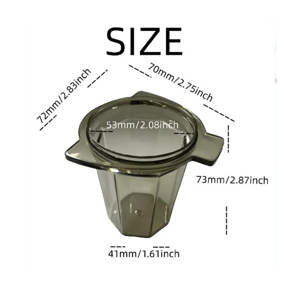 عالية الجودة Portafilter أداة القدح البلاستيك 7.5*7.5*8 سنتيمتر مظهر Breville870/878 استنشاق شفافة الأبيض صنعة