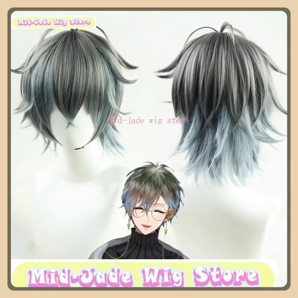 ミッドジェイドウィッグストア Nijisanji Luxiem Mysta & Ike ツインセットコスプレウィッグアニメゲームロールプレイングハロウィンコスチューム小道具