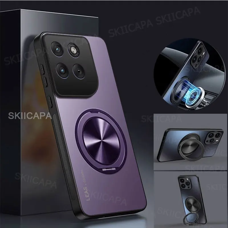 حافظة لهاتف موتورولا إيدج 70 AG غطاء حامل حلقي مغناطيسي متجمد لهاتف موتو إيدج 70 X70 ممتص للصدمات الهوائي غير اللامع للكاميرا #1