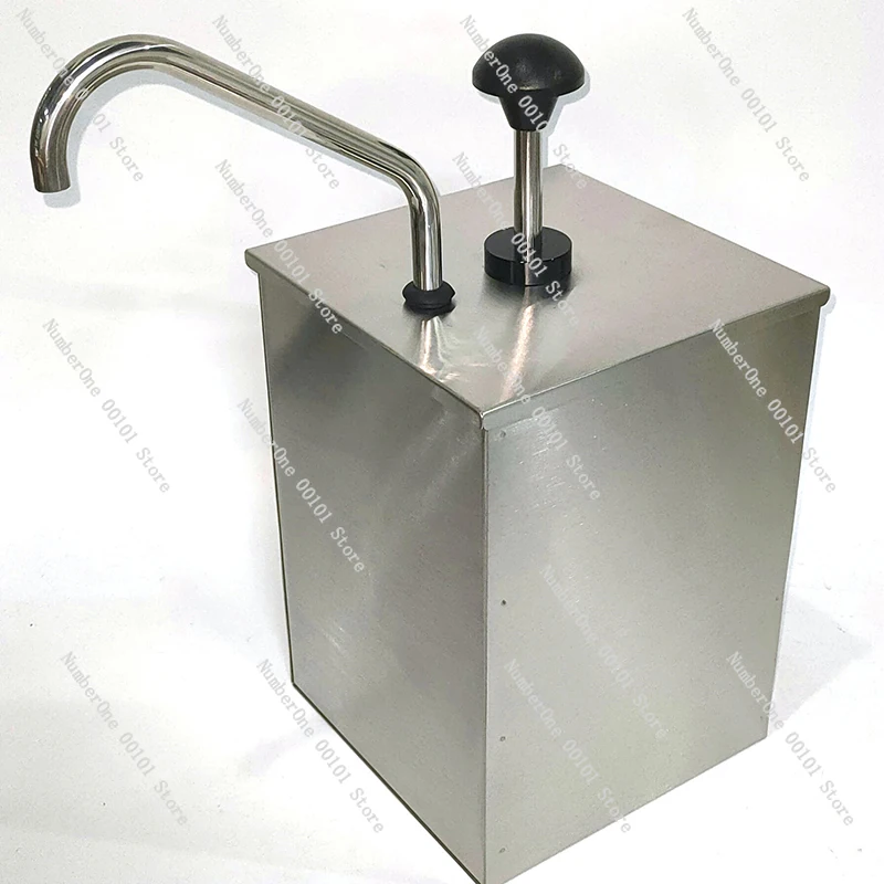 

4L Stainless Steel Sauce Dispenser Pump Commercial Condiment Dispenser Syrup Pressing Pump Honey Jar Container Kitchen Tool