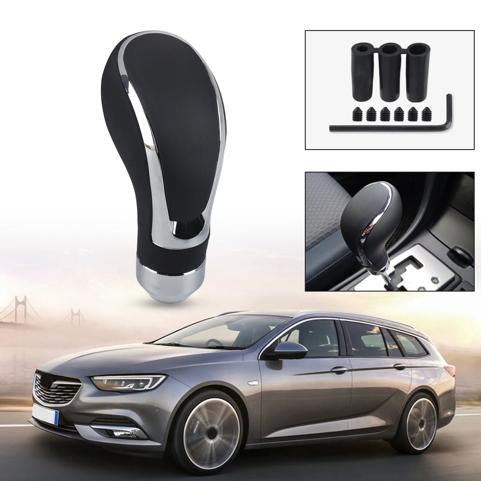 السيارات الجلود والعتاد التحول المقبض العالمي M8 M10 M12 التلقائي مقبض مستوى التروس دليل نقل شخصية رافعة تحول