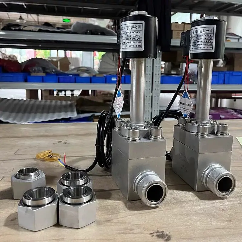 304 Stainless Steel Normally Closed Solenoid Valve -196℃ Liquid Nitrogen Oxygen Direct Acting