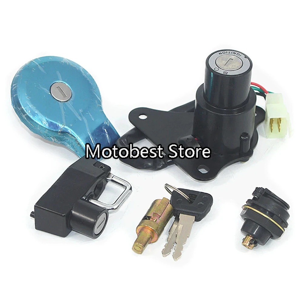 

Для Yamaha Virago XV 125 250 240 535 ZY125-2 XV125 Выключатель зажигания Крышка топливного газа Сиденье Рулевой замок Замок шлема Набор ключей t