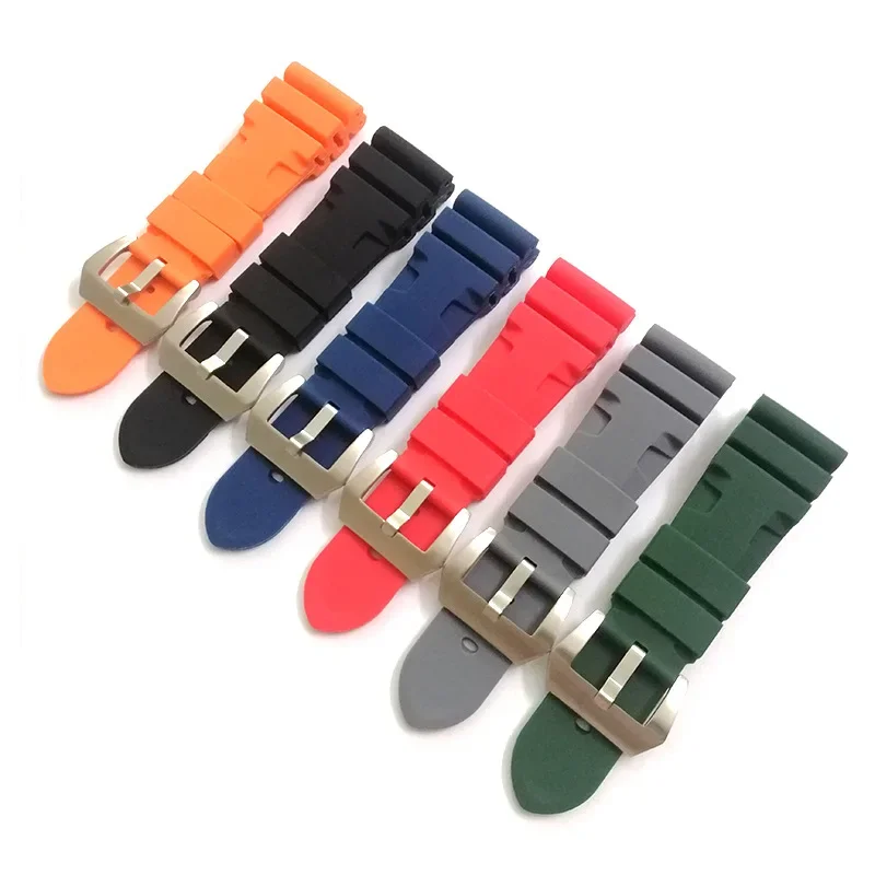 لحزام بانيراي للغمر بام 111 441 386 حزام ساعة مطاطي سوار 26 مللي متر