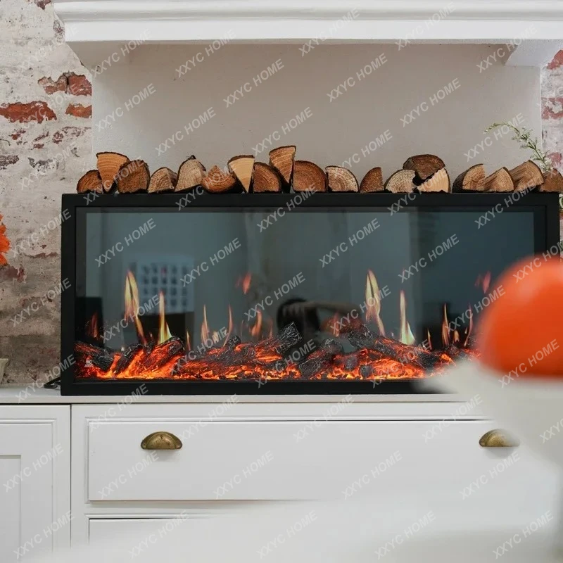 Custom fireplace simulation fire electronic fireplace decorative cabinet simulation fire heater electronic holography