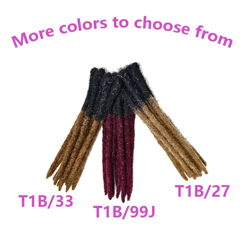 0,6 см 100% человеческие волосы, дреды, вязанные крючком волосы, дреды ручной работы, наращивание волос T1B/27/33/99j, плетение волос для мужчин и женщин