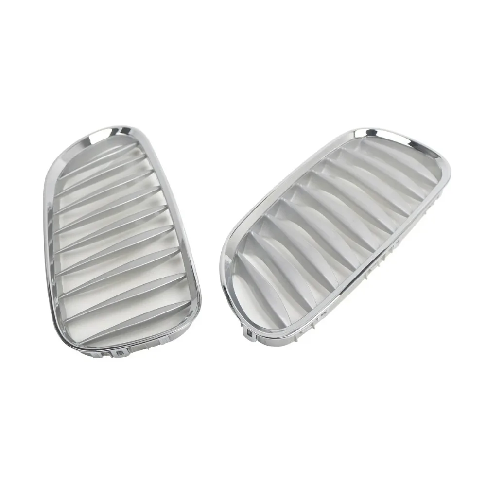 For-BMW Z4 E85 E86 2003-2009 Car Front Bumper Kidney Front Fence Grill Grille ABS Chrome 51117117757 51117117758 view 4