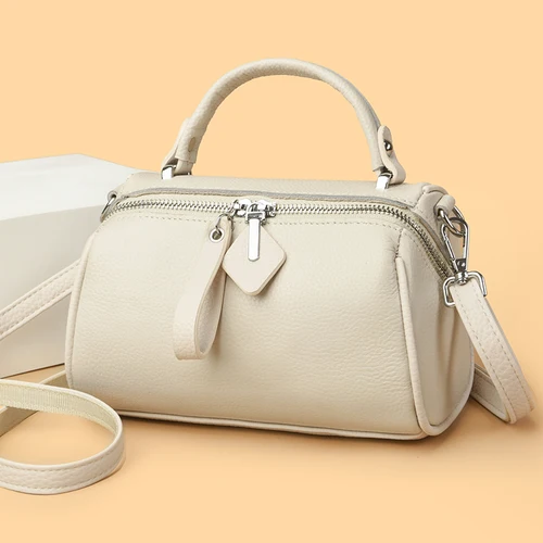 Imagen 2 del producto Bolso de hombro de piel de vaca para mujer, bandolera de piel de vaca, estilo informal, ideal para viaje, novedad de 100%