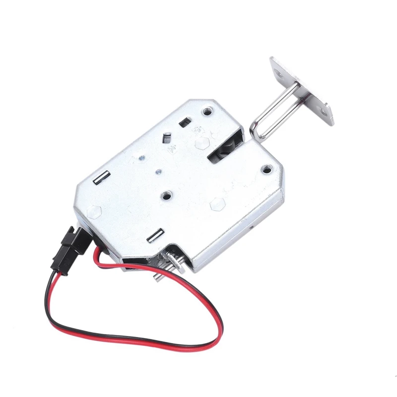 2X kunci kontrol listrik DC 12V 2A kunci pintu elektromagnetik kabinet laci loker baja karbon gembok perak