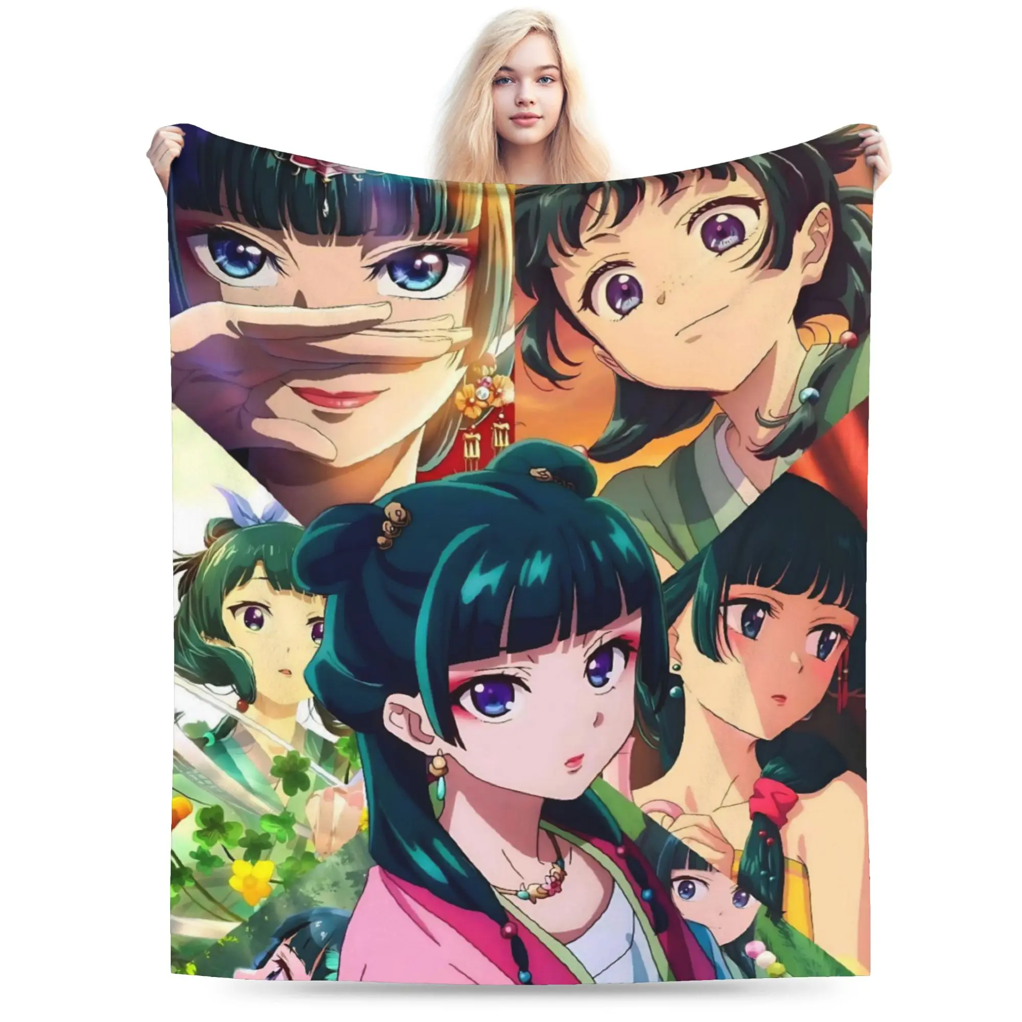 The Apothecary D-Diaries Maomao  Blanket Cozy Soft  Throw Blankets for Couch 50x60 Inch Multiple Sizes Rug Piece