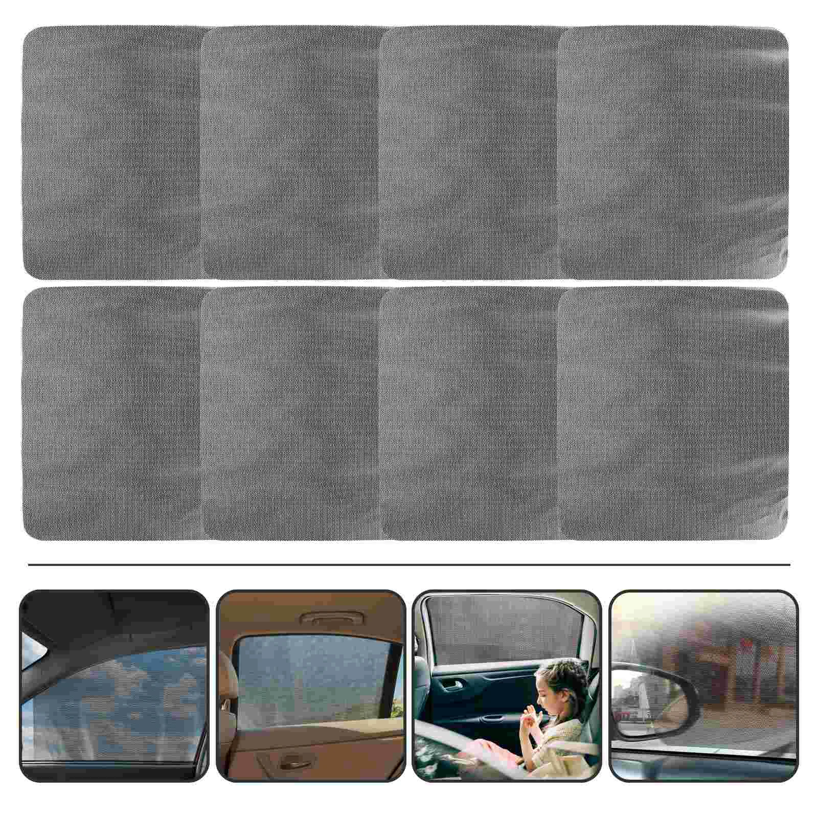 8 Pcs Static Sunshade Stickers Window Blind Car Side Vehicles Automobile Protection Shades Visors