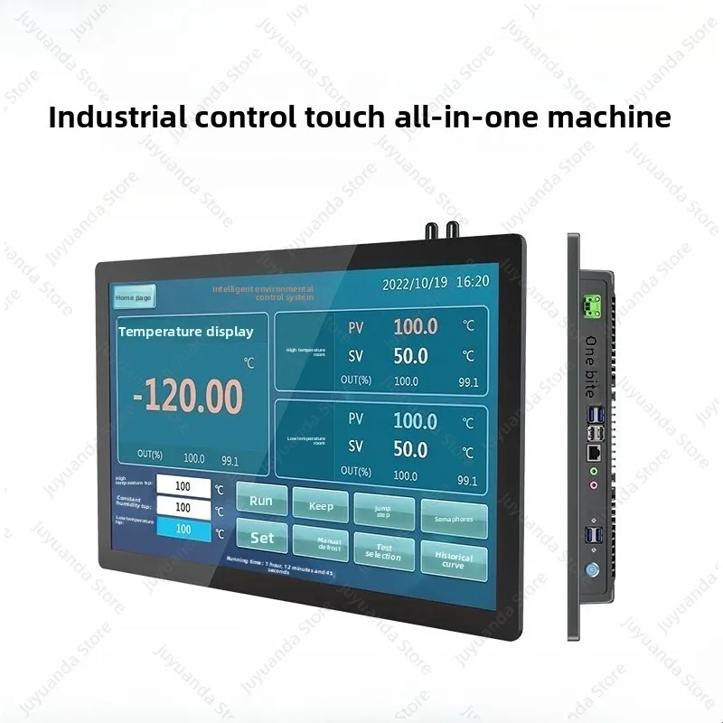 13.3/15/18.5/21.5 Inch Industrial Touch Panel PC Fully Sealed Capacitive Display for Embedded Wall Mount Advertising Machine