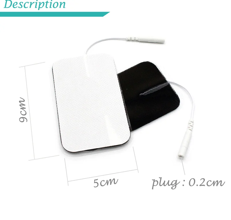 10Pcs Reusable Tens Round Electrode Pad for TENS Acupunctu Unit Therapy 2mm Plug Slimming Electric Body Massager Patch Relax