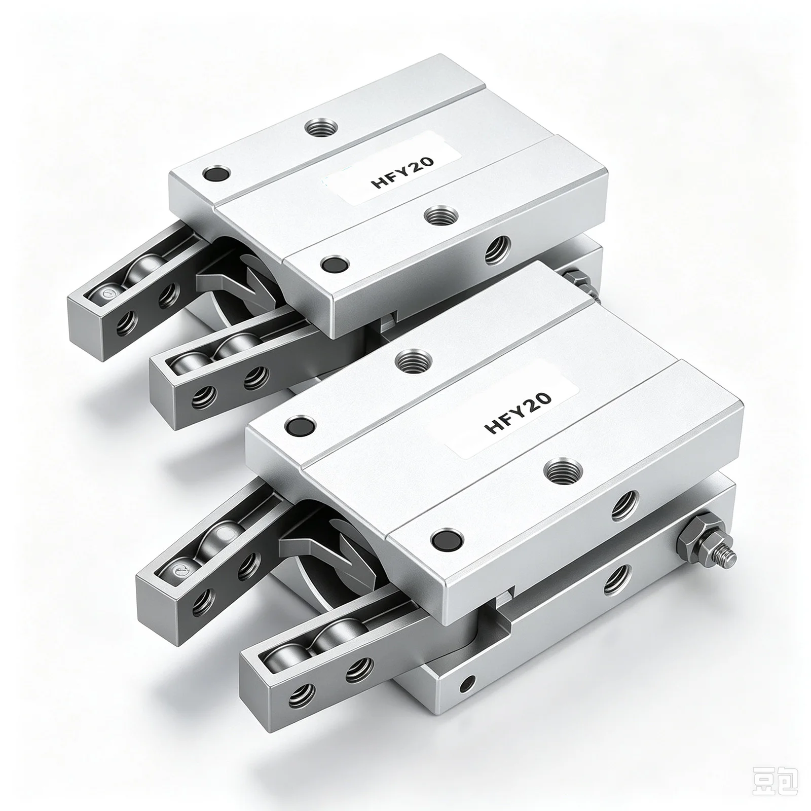 HFY-10 HFY-16 Pneumatic Finger Cylinder Angular Air Gripper Air Claw Pneumatic Gripper for Automation