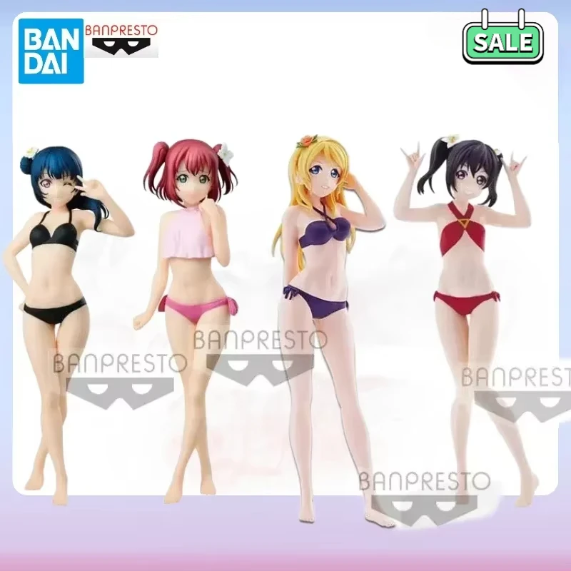 In Stock Original EXQ Bandai  Anime Love Live Tsushima Ruby Yoshiko Kurosawa Ellie Nico Yazawa SUMMER Action Figure Model Gifts