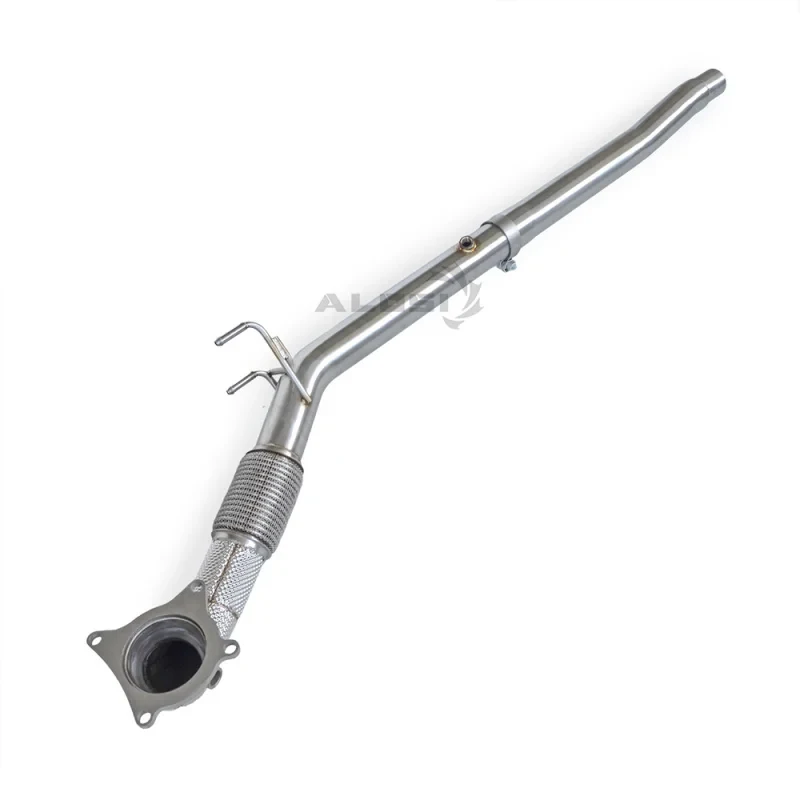 Afbeelding 4: High-flow uitlaatpijp Q3 2.0T 2.0T 2011-2018 Performance uitlaat downpipe met hitteschild