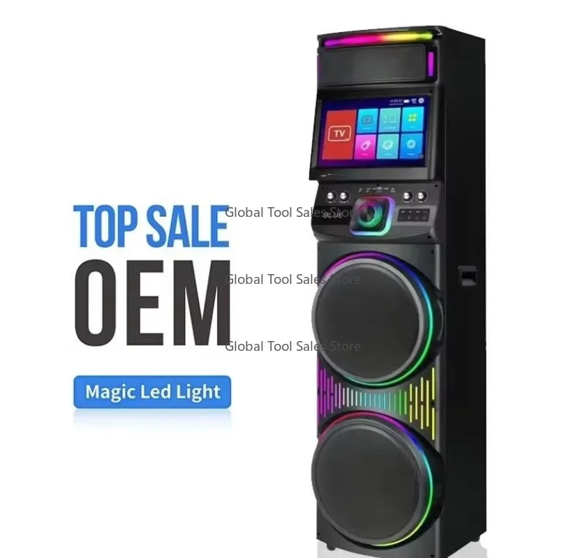 เครื่องคาราโอเกะพร้อมหน้าจอสัมผัสสำหรับงานปาร์ตี้ดีเจกลางแจ้ง - ลำโพงคาราโอเกะพร้อมหน้าจอ - ลำโพงพร้อมหน้าจอ
