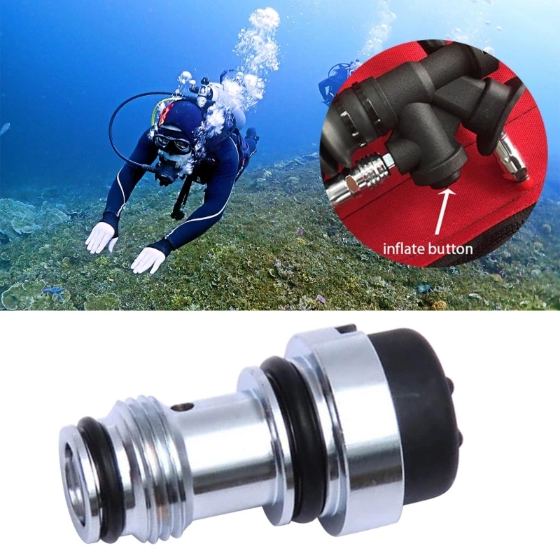 Scuba Diving System BCD Inflators Valve Core Sidemount Wing Standard Power K-Shape Valve Replacement Accessory Equipment