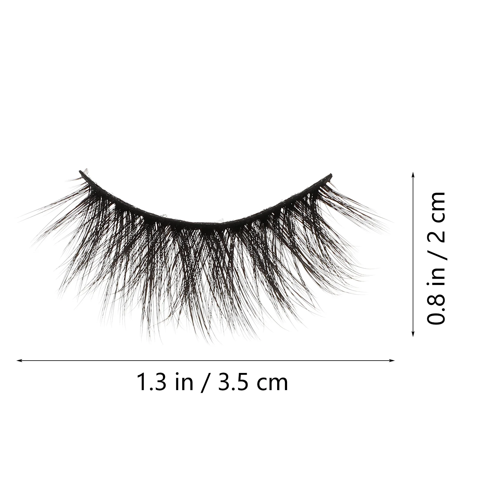1 caixa de cílios postiços de aparência natural, acessórios de maquiagem duráveis, fácil aplicação, cosméticos, cílios postiços