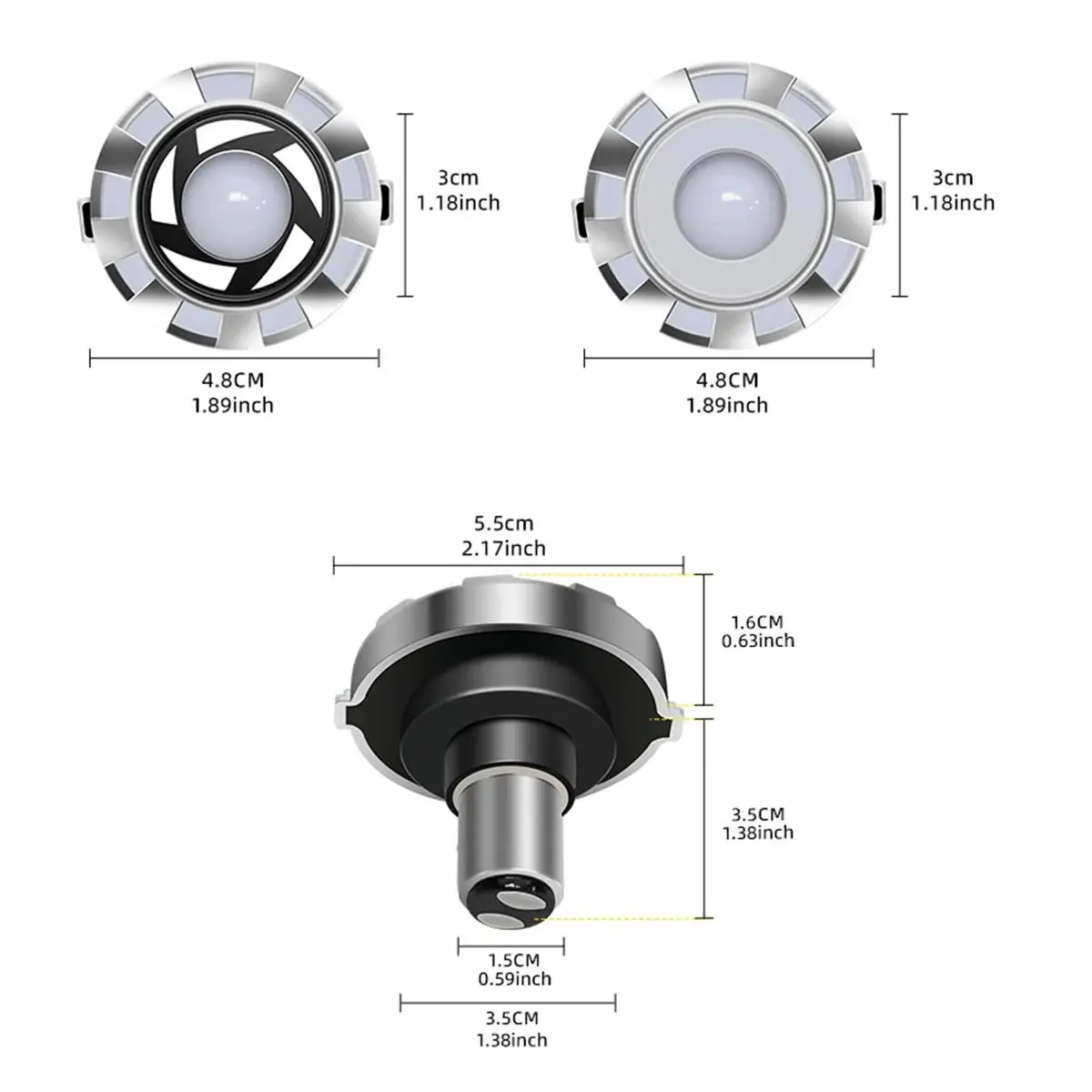 Colorful Motorcycle Led Brake Taillights Flashing Bulb Light Tail 12V For Rear Accessories Motorbike Mini Lights Universal Angel