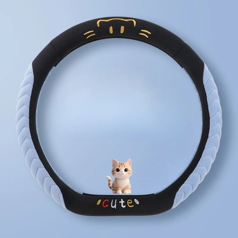 

for BYD Winter Short Plush Steering Wheel Cover for Seagull Dolphin Han EV Yuan Plus Qin Plus DMI Tang Seal Song Pro