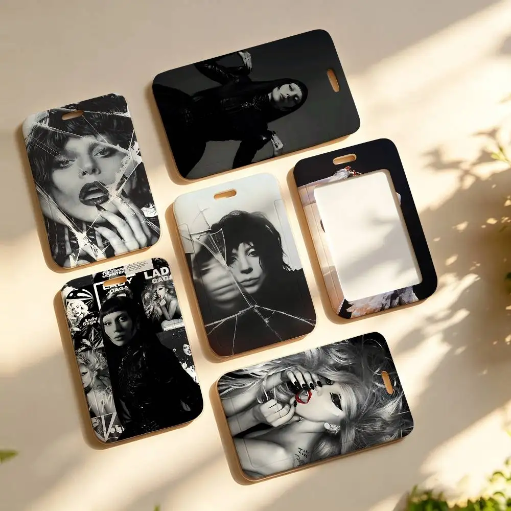 L-LADY GAGA MAYHEM NFC Contactless Sliding Card Sleeve For Student Cards, Bus Cards, ID Cards, And Work Permits