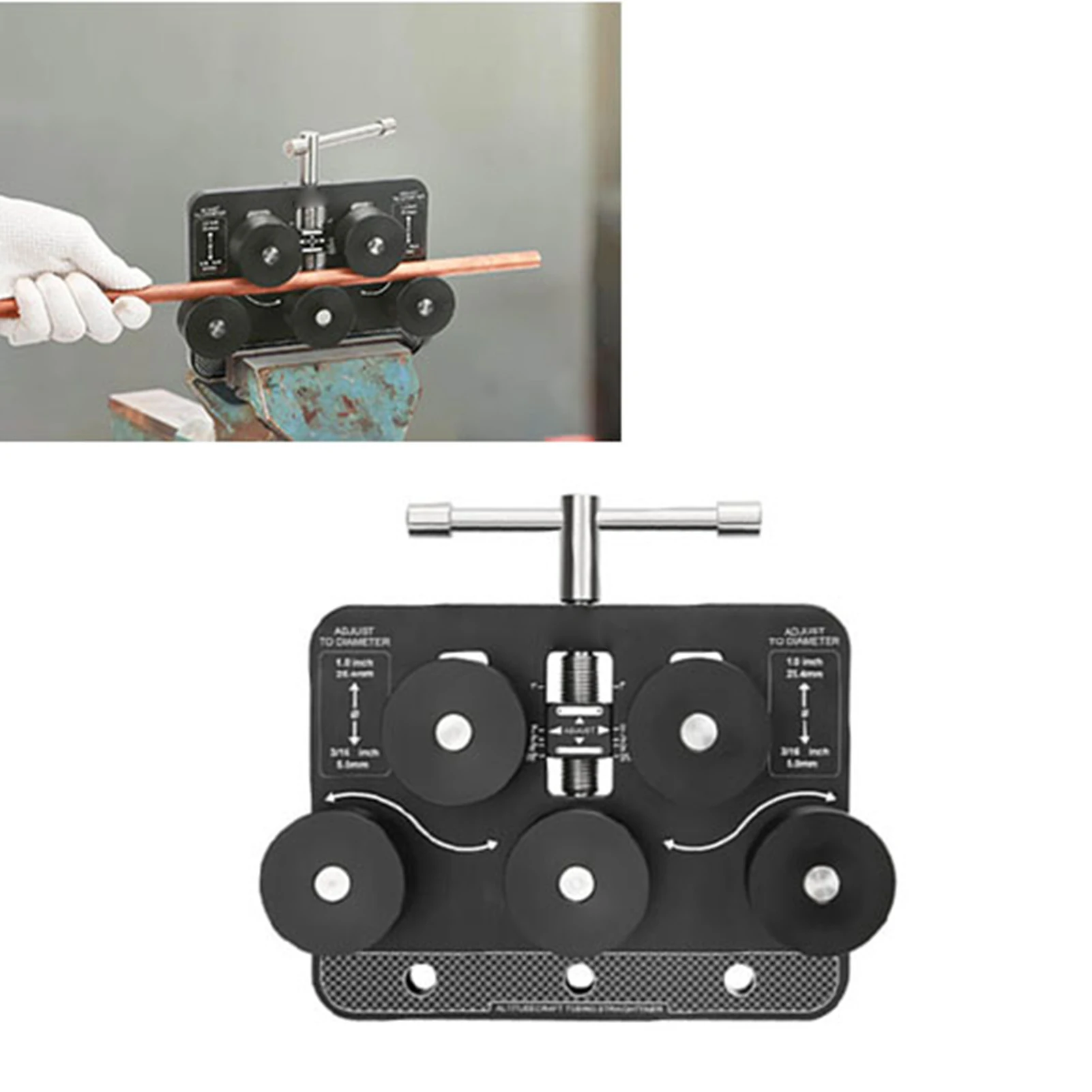 

Fuel Line Straightener Brake Line Straightener Tubing Straightener Brake Line Fuel Line Straightening Tool for 3/16-1 Inch Tubes